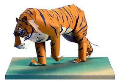 Тигр. Модель будущей скульптуры из металла